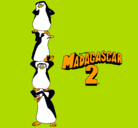 Dibujo Madagascar 2 Pingüinos pintado por brandon