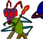 Dibujo Hormiga alienigena pintado por philippedigoy