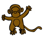 Dibujo Mono pintado por KEVIN