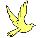 Dibujo Paloma de la paz al vuelo pintado por memito