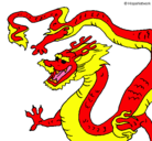 Dibujo Dragón chino pintado por josedaniel