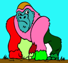 Dibujo Gorila pintado por CHRISTIAN