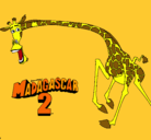 Dibujo Madagascar 2 Melman 2 pintado por Cinthia