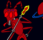 Dibujo Hormiga alienigena pintado por david