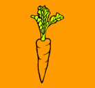 Dibujo zanahoria pintado por yennifer