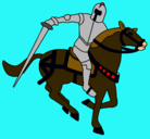 Dibujo Caballero a caballo IV pintado por YLKHEY