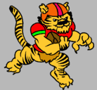 Dibujo Jugador tigre pintado por sergio