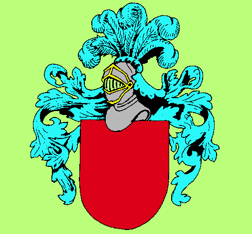 Escudo de armas y casco