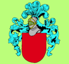Dibujo Escudo de armas y casco pintado por joseluismoreno