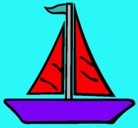 Dibujo Barco velero pintado por lara