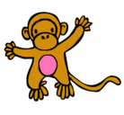 Dibujo Mono pintado por ximena.n.a.