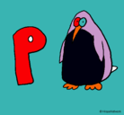 Dibujo Pingüino pintado por catalina