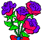 Dibujo Ramo de rosas pintado por arlet1