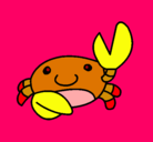 Dibujo Acuarel el cangrejo pintado por begopeo