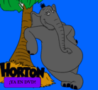 Dibujo Horton pintado por alfonso