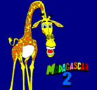 Dibujo Madagascar 2 Melman pintado por melman