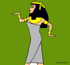 Dibujo Bailarina egipcia  pintado por celia