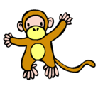 Dibujo Mono pintado por bryan