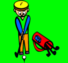 Dibujo Jugador de golf II pintado por cristofol