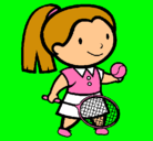 Dibujo Chica tenista pintado por jimenags404040