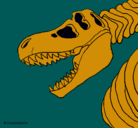 Dibujo Esqueleto tiranosaurio rex pintado por qqwwtyhhujjillkl-¿muunca