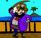 Dibujo Pirata a bordo pintado por MONCE
