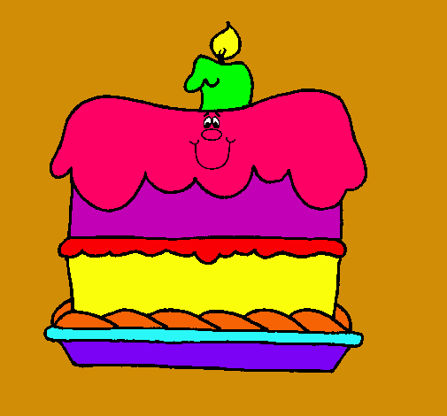 Pastel de cumpleaños