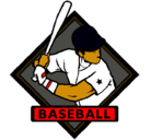 Dibujo Logo de béisbol pintado por matias