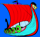 Dibujo Barco vikingo pintado por ben10