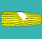 Dibujo Mazorca de maíz pintado por Andrea14