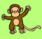 Dibujo Mono pintado por mariafernanda