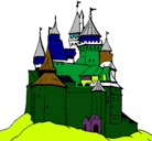 Dibujo Castillo medieval pintado por mercedez