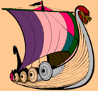 Dibujo Barco vikingo pintado por ANALINA