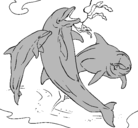 Dibujo Delfines jugando pintado por Maxi