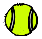 Dibujo Pelota de tenis pintado por ney