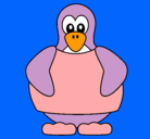 Dibujo Pingüino pintado por PISS4