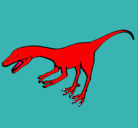 Dibujo Velociraptor II pintado por jeremy.