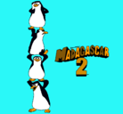 Dibujo Madagascar 2 Pingüinos pintado por thaliarojas