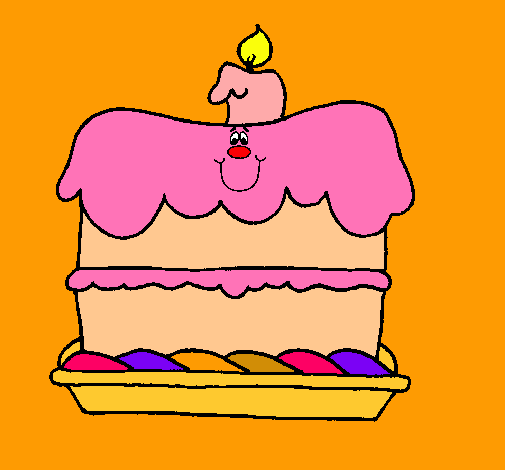 Pastel de cumpleaños