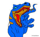 Dibujo Velociraptor II pintado por snoppy