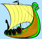 Dibujo Barco vikingo pintado por Nicolas.m