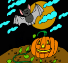 Dibujo Paisaje de Halloween pintado por elmejorpintorjared