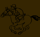 Dibujo Carrera de caballos pintado por coco