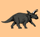 Dibujo Triceratops pintado por RAA.NRAANDI