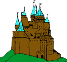 Dibujo Castillo medieval pintado por julian
