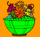 Dibujo Cesta de flores 11 pintado por ivania