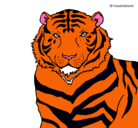 Dibujo Tigre pintado por tigre