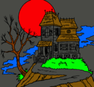 Dibujo Casa encantada pintado por roon