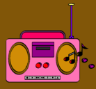 Dibujo Radio cassette 2 pintado por ysabel