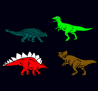 Dibujo Dinosaurios de tierra pintado por ivan